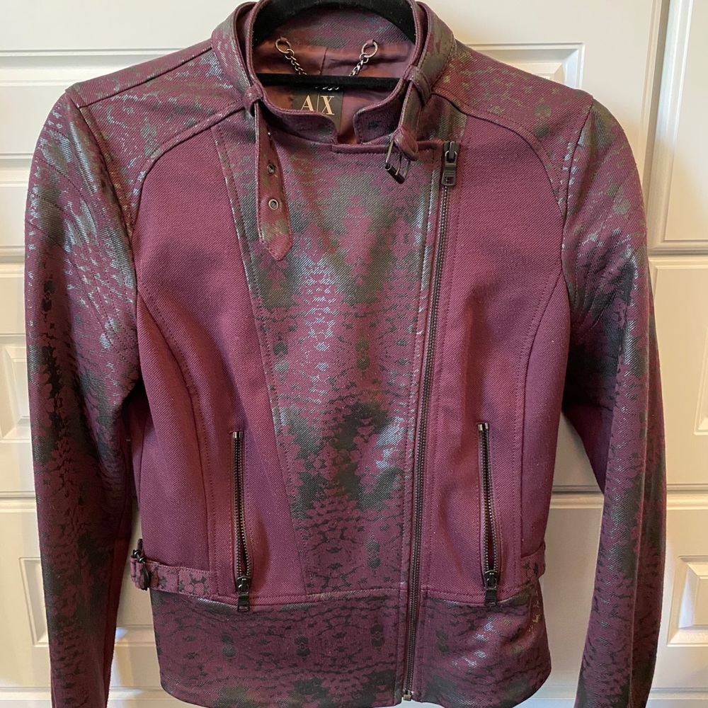 Armani Exchange Moto Jacket Size S